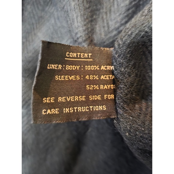 Fleet Street Black‎ Petite Medium Lightweight Drape Front Utility Jacket size M - Picture 6 of 12